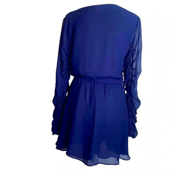 TULAROSA Beautiful Navy Blue Dress Size Medium - Picture 4 of 15